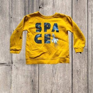 Garanimals Yellow Gold Space Toddler Long Sleeve Sweatshirt Size 3T